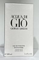 Giorgio Armani Acqua Di Gio Pour Homme Eau De Toilette 3.4oz 100ml Men's Spray