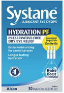 Alcon Hydration Preservative-Free Lubricant Eye Drops, Transparent, 0.7 ml 0.02oz 30 Count